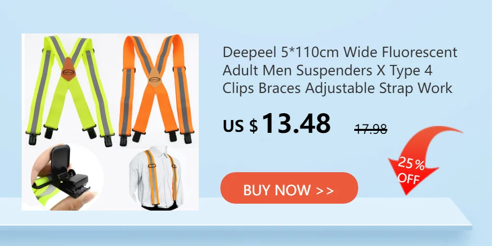 1Pc Adult Suspenders for Men 35mm Wide 6 Holes Button Elastic Strap Man Braces Suit Pants Jockstrap Men's Harness Accessories