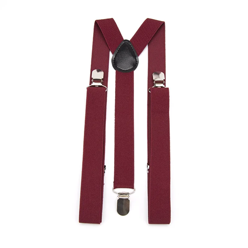 26 Color New Unisex Elastic Suspenders Y-Back Braces Men Gift Gentleman Adjustable Straps for Wedding Suit Party Daily Accessory
