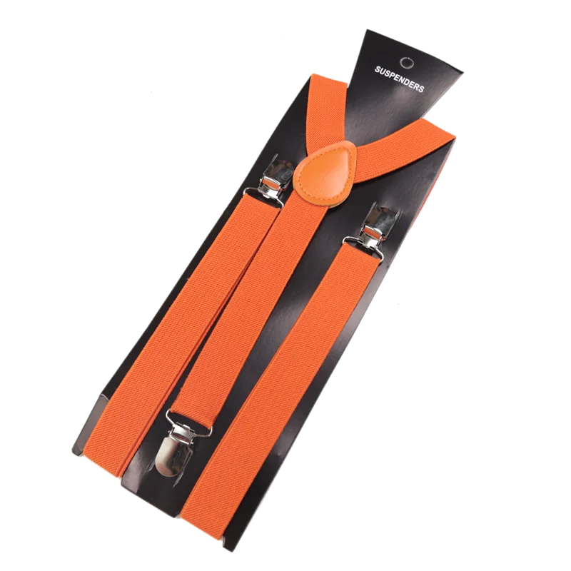 26 Color New Unisex Elastic Suspenders Y-Back Braces Men Gift Gentleman Adjustable Straps for Wedding Suit Party Daily Accessory