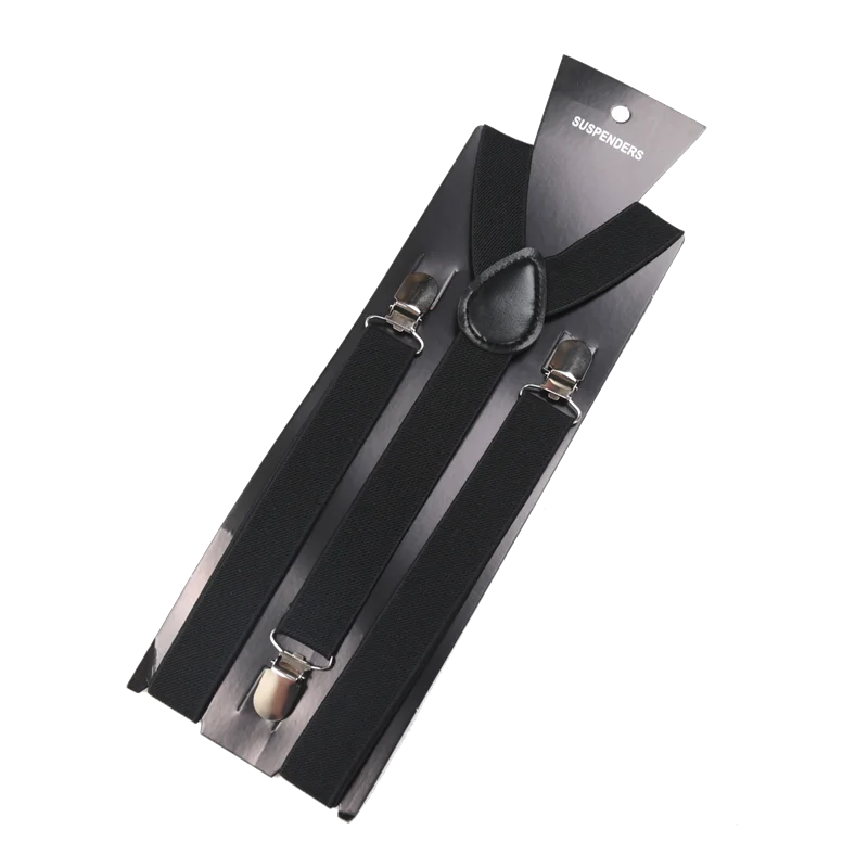 26 Color New Unisex Elastic Suspenders Y-Back Braces Men Gift Gentleman Adjustable Straps for Wedding Suit Party Daily Accessory