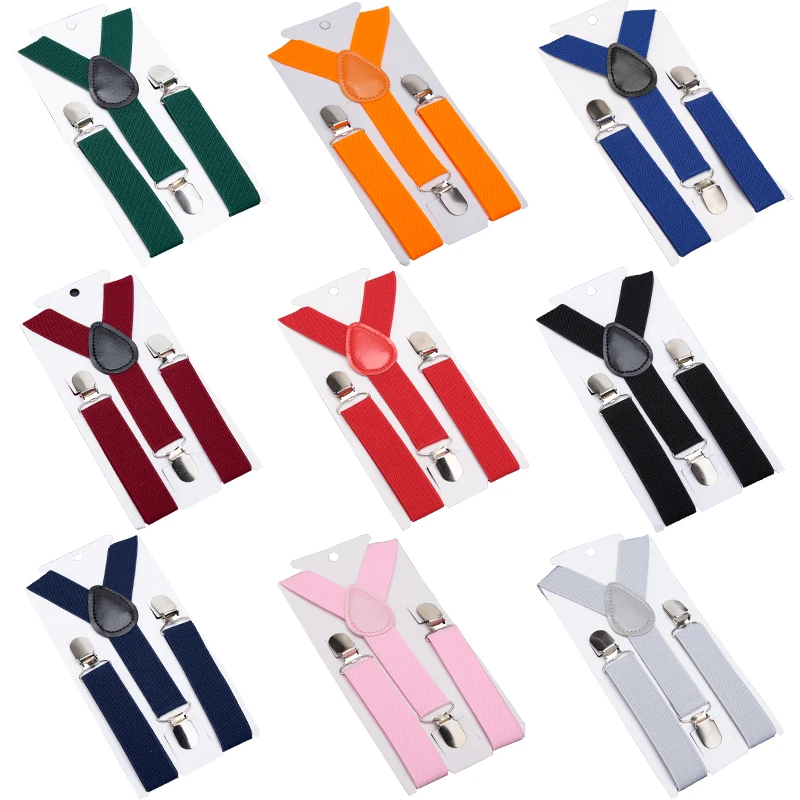 Kids Suspenders Soild Fashion Children Boys Braces Girls Adjustable Suspenders Kid Designer Belts Baby Wedding Accessories