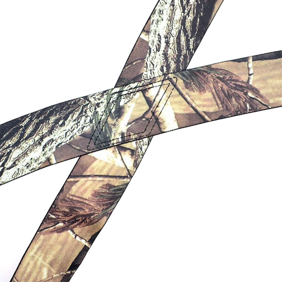 Heavy Duty Camouflage Suspenders for Men Work Outdoor Hunting 5cm/2inch X-back 4 Strong Clips Adjustable Elastic Trouser Braces