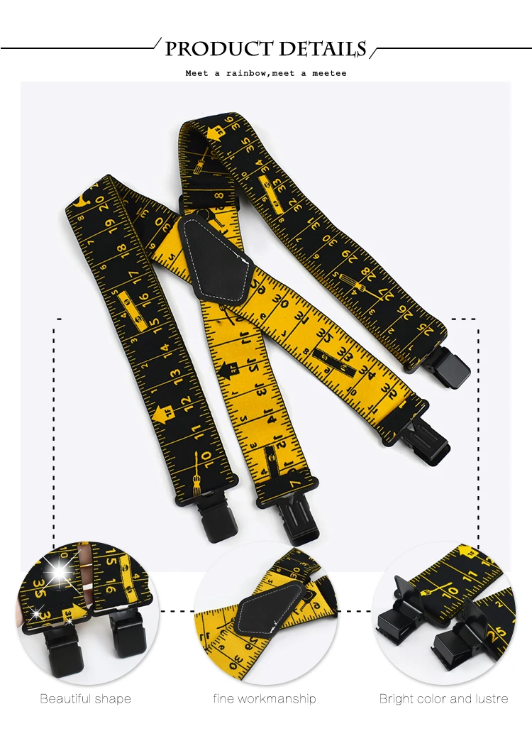 1Pc 5*120cm Men's Adult X-type 4 Clips High Elastic Suspender Adjustable Heavy Duty Braces Belt Suspenders Male Jockstrap