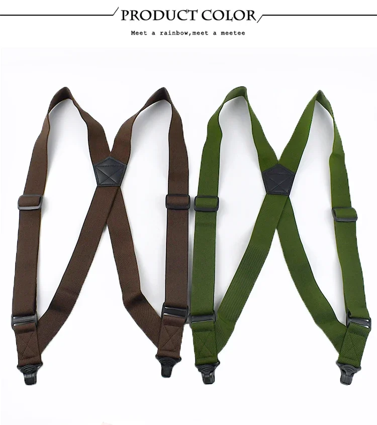 3.8*125cm Men's Suspender Y Style Trousers Braces for Belt Shirt Pants Elastic Adjustable Suspenders Wedding Accessories