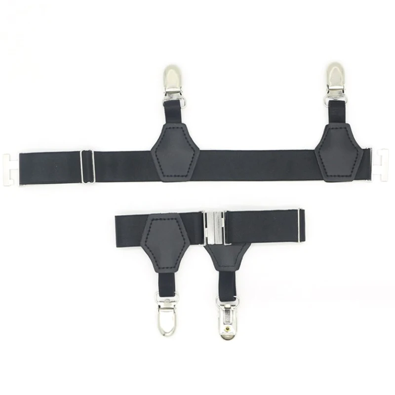 1PC Black Sock Garters For Women Girl JK Japanese Style Adjustable Elastic Non-Slip Sock Garter Holder Belt Leg Suspenders