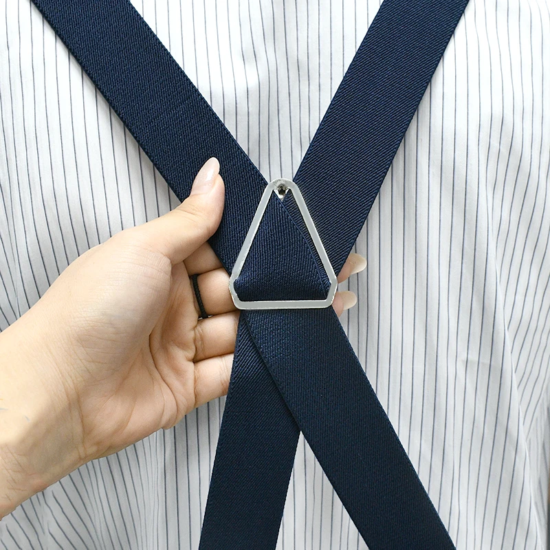 1Pc 3.5x120cm Men's Suspenders Adjustable Elastic Braces with Metal 4 Clips Snap Hooks for Pants Trouser Outfit Accessories