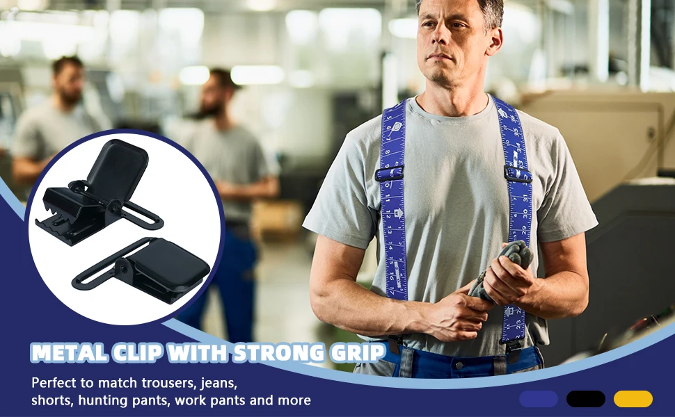 MELOTOUGH Men's Suspenders W/Clip Heavy Duty Suspenders for Men Big and Tall Work Suspenders for Jeans