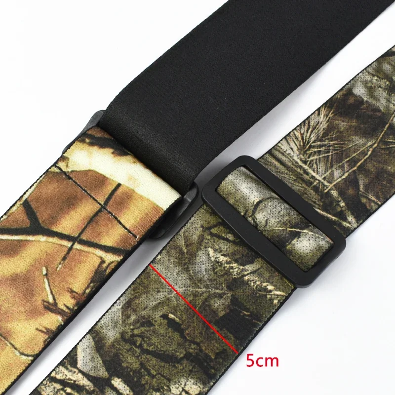 Deepeel 5*115cm Camouflage Men's Suspender 4 Clips X-Type High Elastic Adjustable Wide Suspenders Heavy Duty Trouser Pants Brace