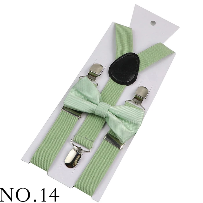 Elastic Leather Suspenders Bowtie Set Braces Men Women Brown Adjustable Braces Straps For Wedding Y-Back Shirt Accessories