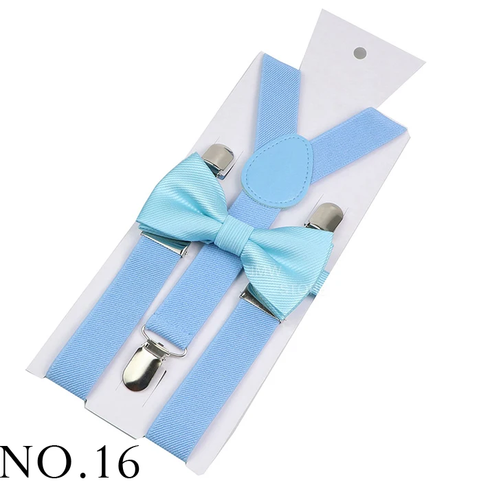 Elastic Leather Suspenders Bowtie Set Braces Men Women Brown Adjustable Braces Straps For Wedding Y-Back Shirt Accessories