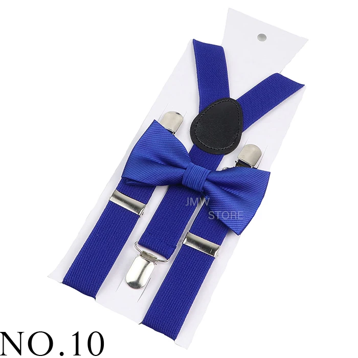 Elastic Leather Suspenders Bowtie Set Braces Men Women Brown Adjustable Braces Straps For Wedding Y-Back Shirt Accessories