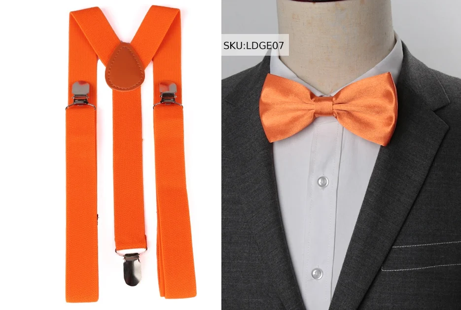 Suspenders Bow Tie Set Men Fashion Suspensorio for Man Boy Women Bowtie Braces Trousers Tirantes Wedding Leisure Shirt Stays