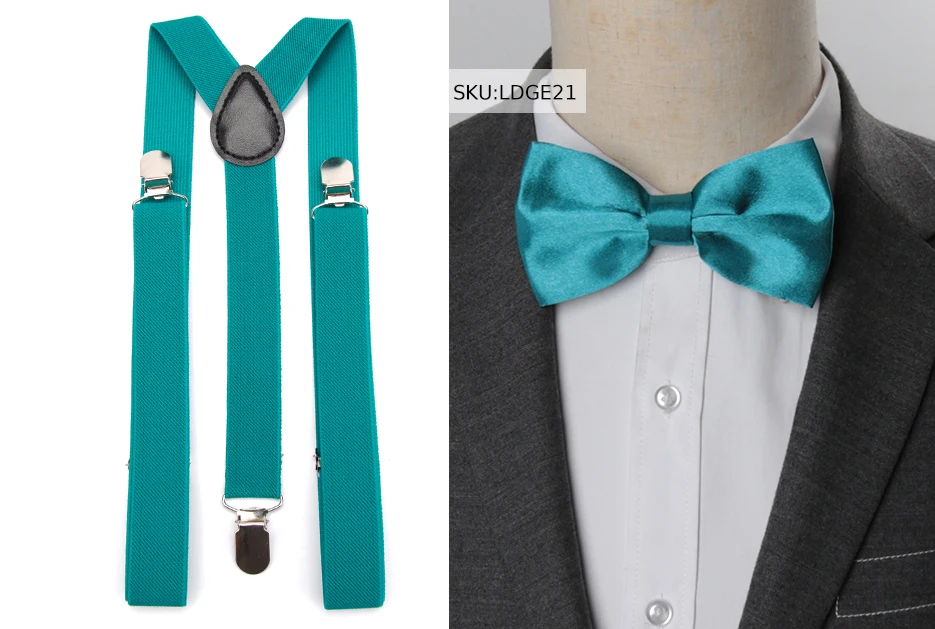 Suspenders Bow Tie Set Men Fashion Suspensorio for Man Boy Women Bowtie Braces Trousers Tirantes Wedding Leisure Shirt Stays