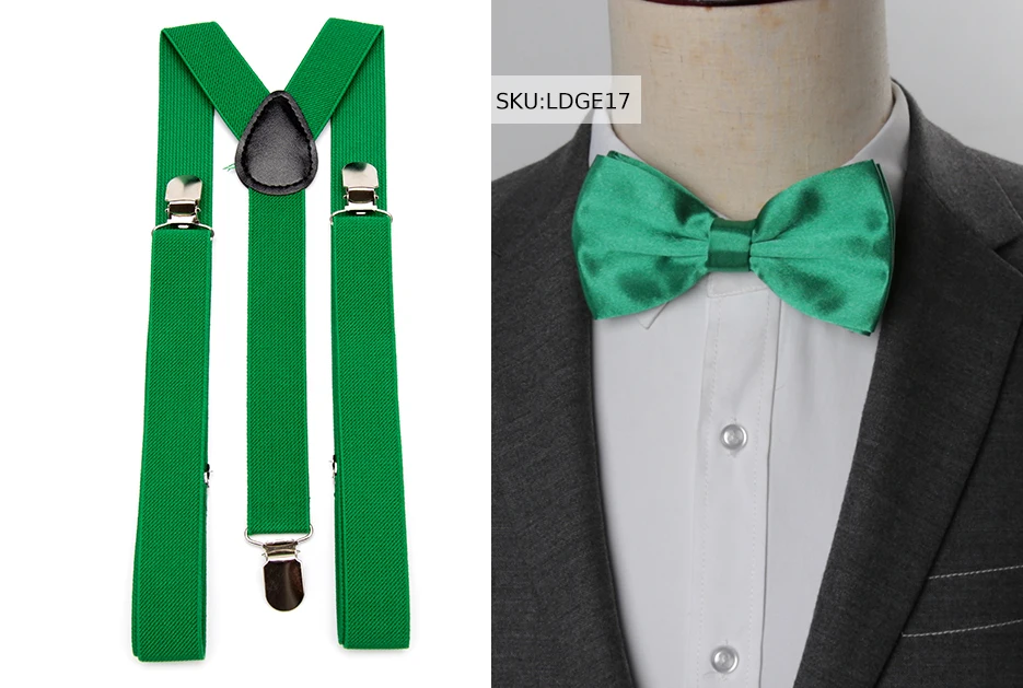 Suspenders Bow Tie Set Men Fashion Suspensorio for Man Boy Women Bowtie Braces Trousers Tirantes Wedding Leisure Shirt Stays