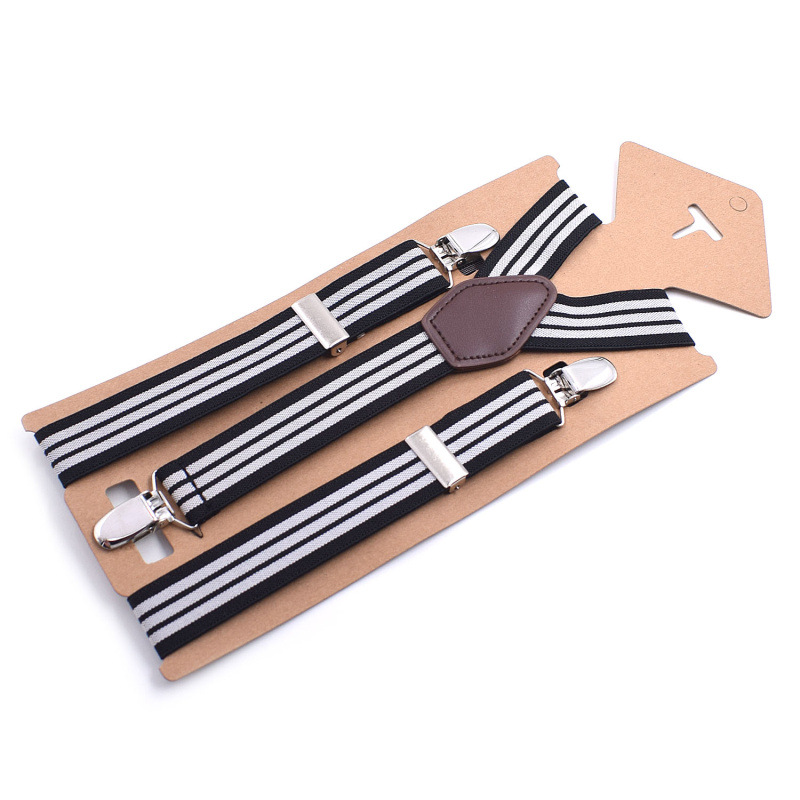 3 Clips Men's Suspenders Men Braces Supports Tirantes for Women Elastic Adjustable Pants Straps Clothing 2.5*110cm