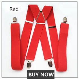Bright White Rib Color Suspenders for Men Women New Arrival 3.5 Width X Back Adult Suspender