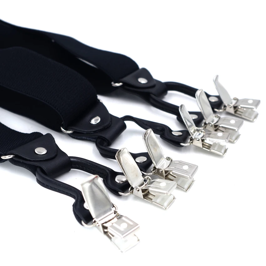 Adult Suspenders Man's Braces Vintage Casual Suspensorio Tirantes Trousers Strap Father/Husband's Gift 6 Clips 3.5*120cm