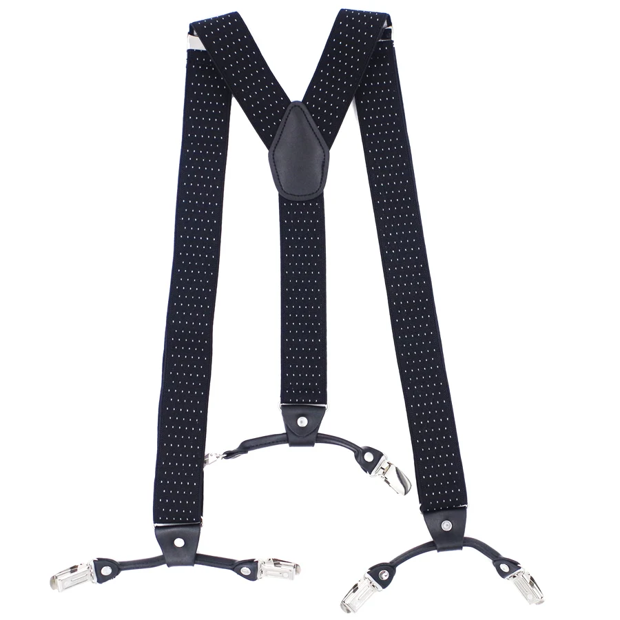 Adult Suspenders Man's Braces Vintage Casual Suspensorio Tirantes Trousers Strap Father/Husband's Gift 6 Clips 3.5*120cm