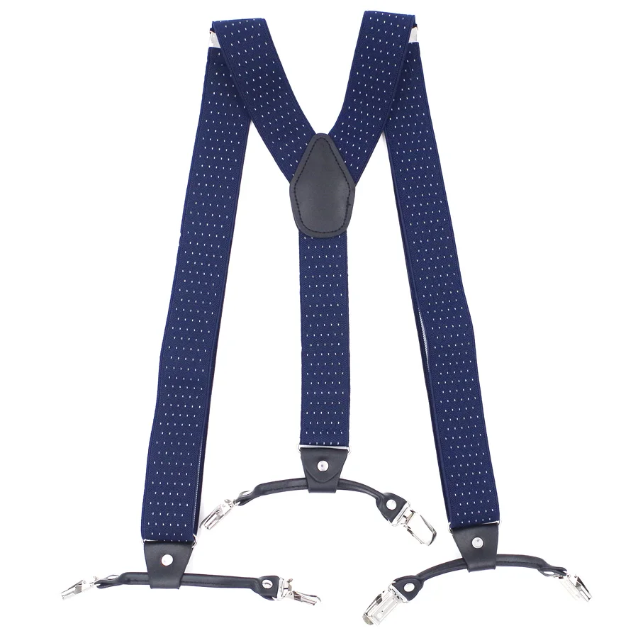 Adult Suspenders Man's Braces Vintage Casual Suspensorio Tirantes Trousers Strap Father/Husband's Gift 6 Clips 3.5*120cm