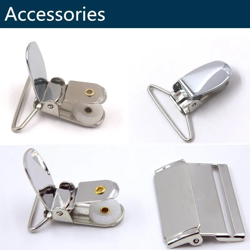 New Fashion Suspenders Luxury Braces 6 Clips Leather Suspender Belt Straps European Size Male Style Gift For Father/Husband