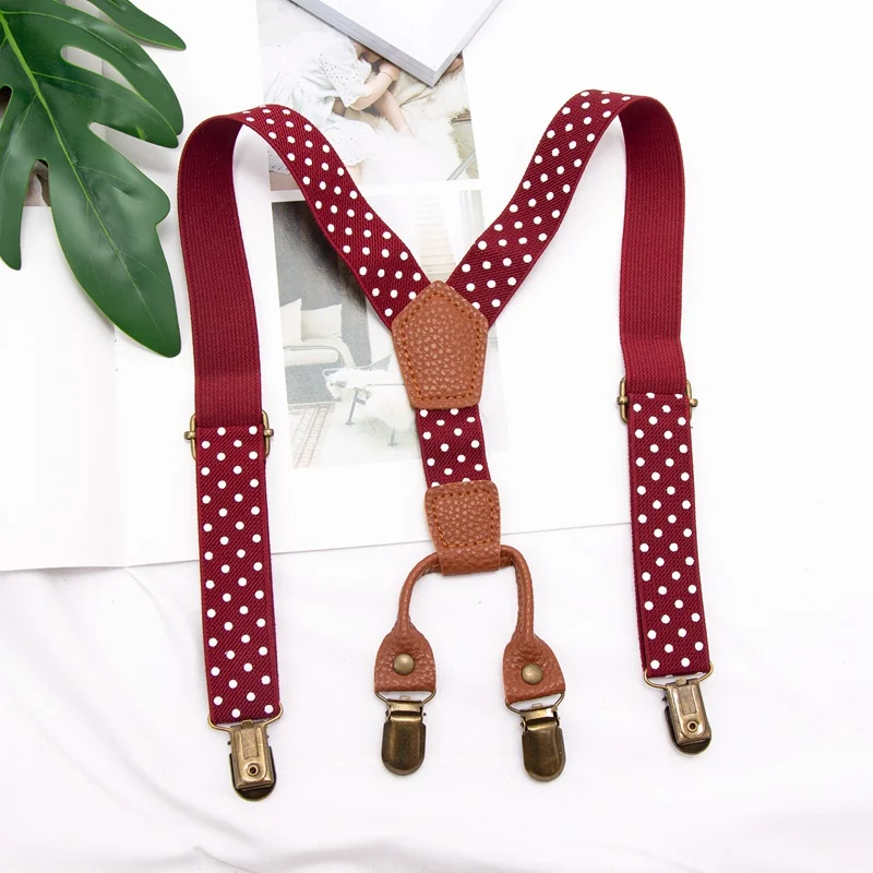 Suspenders Kids Boy Girl Childrens Christmas Gift Designer Wedding Costume Adjustable Y-Back Black Braces Clothing Accessories