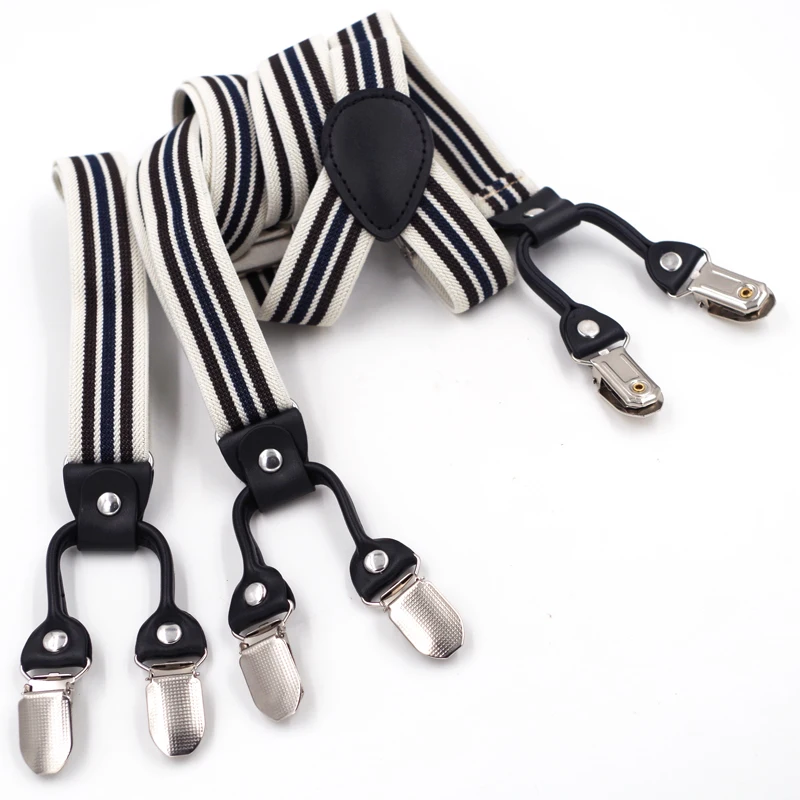 Man's Suspenders Adult Braces Male Vintage Adult Suspensorio Trousers Strap Father/Husband's Gift 2.5*120cm Black Leather NEW