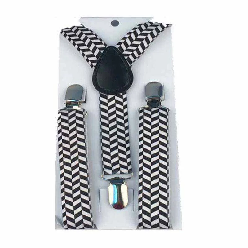 Wear Suspenders Children Adjustable Belt Pants Holder Elastic 3 Clips Y-Back Braces Clips Christmas Festive HB18