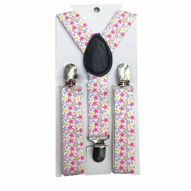 Wear Suspenders Children Adjustable Belt Pants Holder Elastic 3 Clips Y-Back Braces Clips Christmas Festive HB18