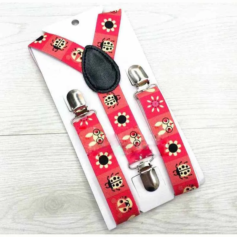 Wear Suspenders Children Adjustable Belt Pants Holder Elastic 3 Clips Y-Back Braces Clips Christmas Festive HB18