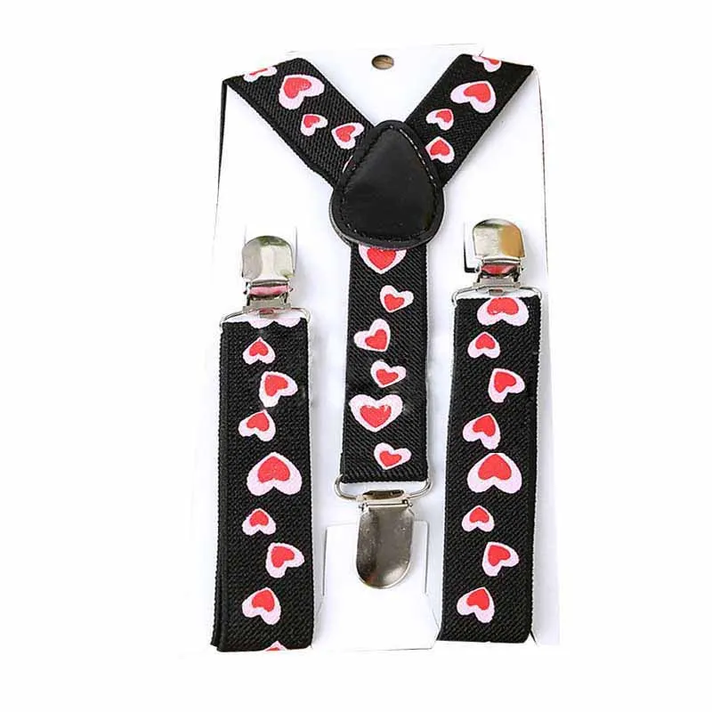 Wear Suspenders Children Adjustable Belt Pants Holder Elastic 3 Clips Y-Back Braces Clips Christmas Festive HB18
