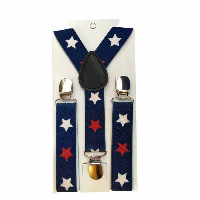 Wear Suspenders Children Adjustable Belt Pants Holder Elastic 3 Clips Y-Back Braces Clips Christmas Festive HB18