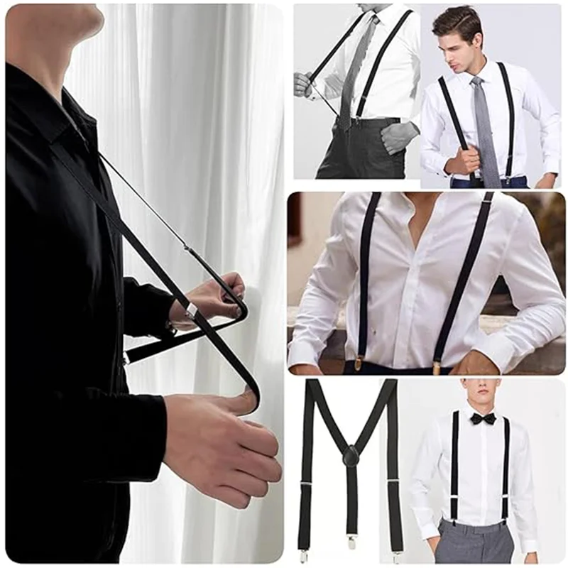 Suspenders For Men Pants Apparel Adult Suspender Man Shirt Dress Women Wedding Party Solid Colors Suit Skirt With Braces Straps