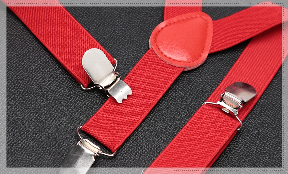 Kids Suspenders Bow Tie Set Boy Girl Retro Adjustable Suspenders Children Baby Braces Clip-on Trousers Wedding Ties Accessories