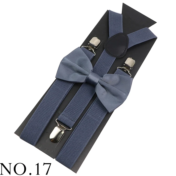 Elastic Leather Suspenders Bowtie Set Braces Men Women Sage Green Adjustable Braces Straps For Wedding Y-Back Shirt Accessories