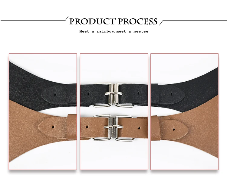 1Pc Fashion Men's Suspenders Vintage Faux Leather Strap Men Suspender Braces Harness Punk Chest Shoulder BeltApparel Accessories