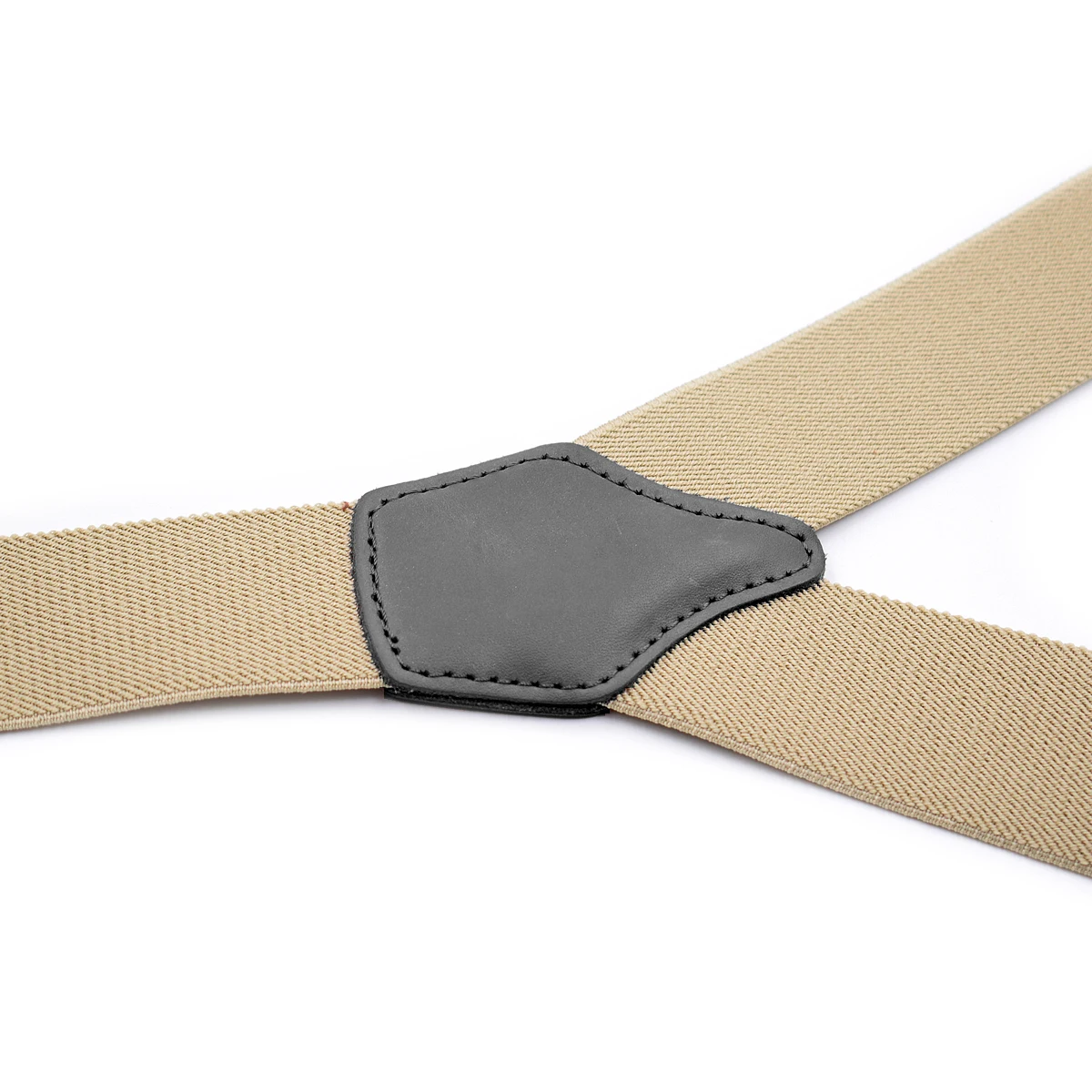 Dual Suspenders Male Men's Button Suspenders Cowhide Spaghetti Strap Fashion Button Braces Strong Clips New 6 Sold Colors