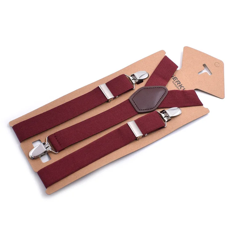 3Clips Men's Suspenders Men Braces Supports Tirantes For Women Elastic Adjustable Pants Straps Clothing 2.5*110cm