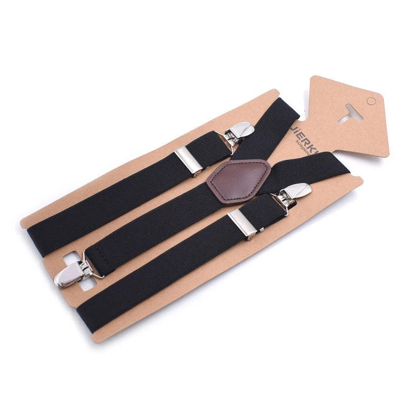 3Clips Men's Suspenders Men Braces Supports Tirantes For Women Elastic Adjustable Pants Straps Clothing 2.5*110cm