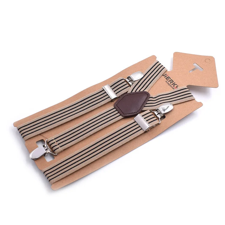 3Clips Men's Suspenders Men Braces Supports Tirantes For Women Elastic Adjustable Pants Straps Clothing 2.5*110cm