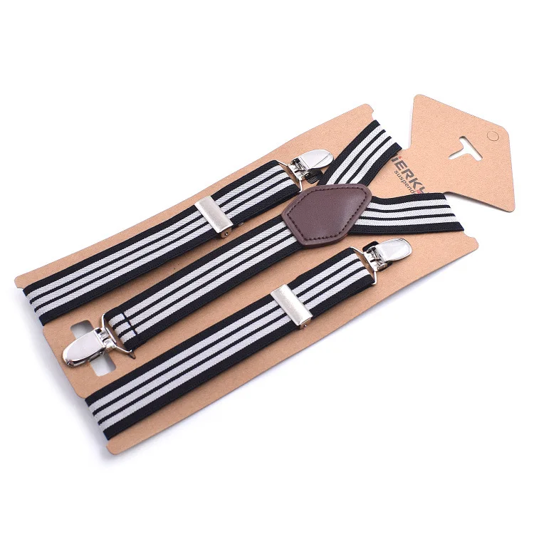 3Clips Men's Suspenders Men Braces Supports Tirantes For Women Elastic Adjustable Pants Straps Clothing 2.5*110cm