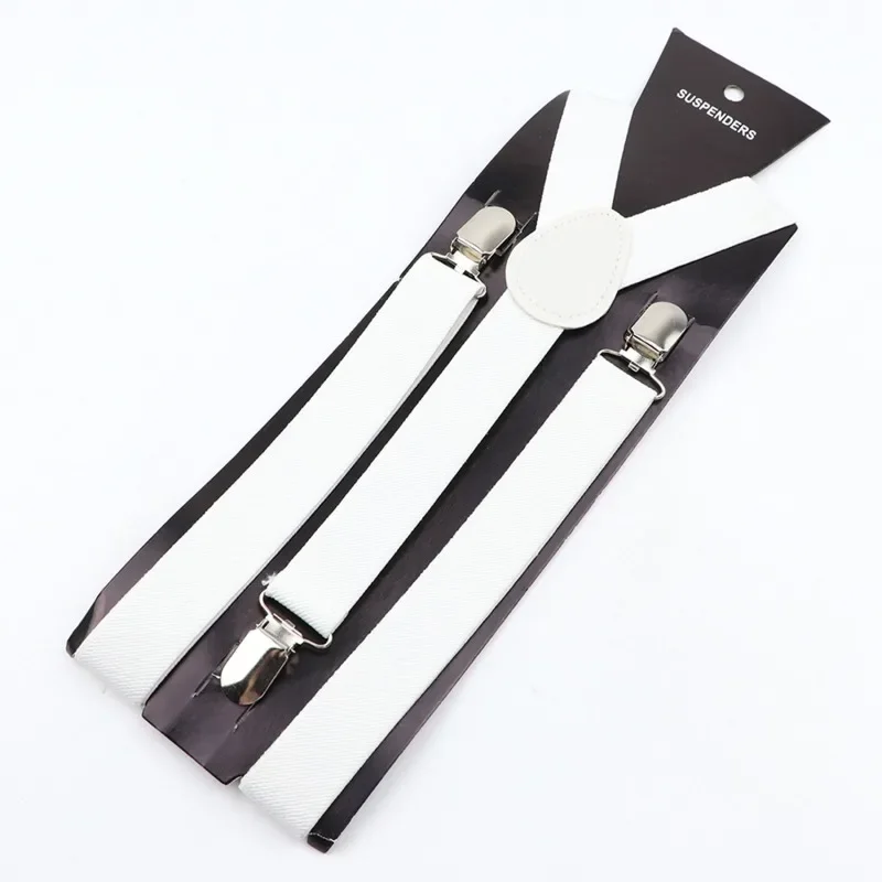Men's Heavy Duty Suspenders High Elastic Adjustable Braces with 3 Strong Clips for Pants Holder Ideal for Wedding Wear