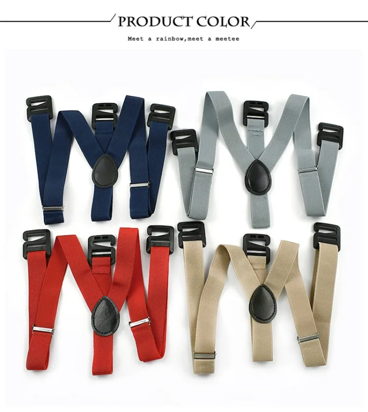 1Pc Deepeel 2.5cm Adult Men's Suspenders Harness Man Invisible 3 Clip Braces Elastic Adjust Strap Suspender Men for Shirts Pants