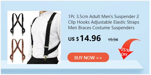 Deepeel Fashion 5cm Wide Adult Men's Suspenders 4 Clips Strap Adjust Elastic Men Braces Harness Man Suit Pants Belt Accessories