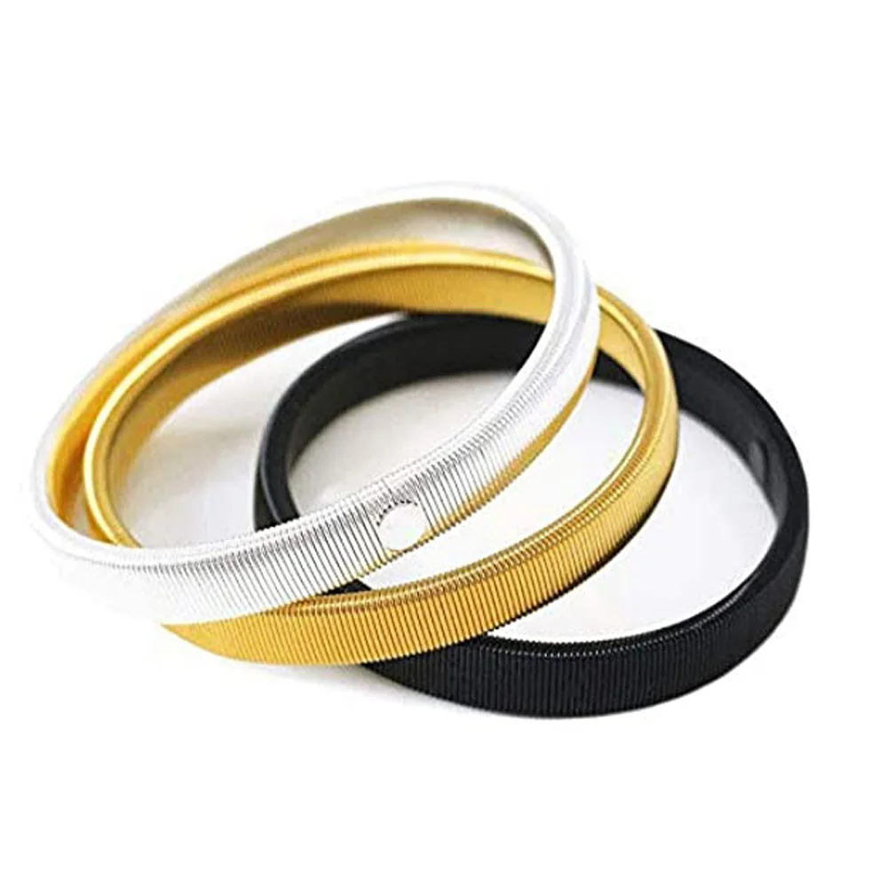 2pcs/pair Anti-Slip Elastic Shirt Sleeve Holders Metal Armbands Band Stretch Garters for Women Men