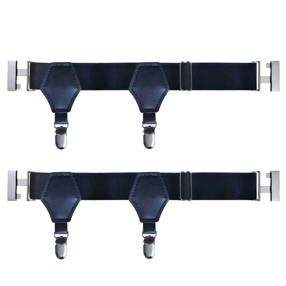 1 Pair Black Sock Garters for Women Girls Japanese Style Adjustable Elastic Non-Slip Sock Garters Holder Belts Leg Suspenders