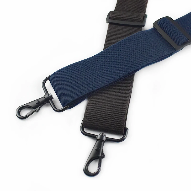 1Pc Deepeel 5*120cm New Fashion Wide Men's Suspender Pants Black Hook Buckle 4 Clip Stretch Male Jockstrap Work Braces Accessory