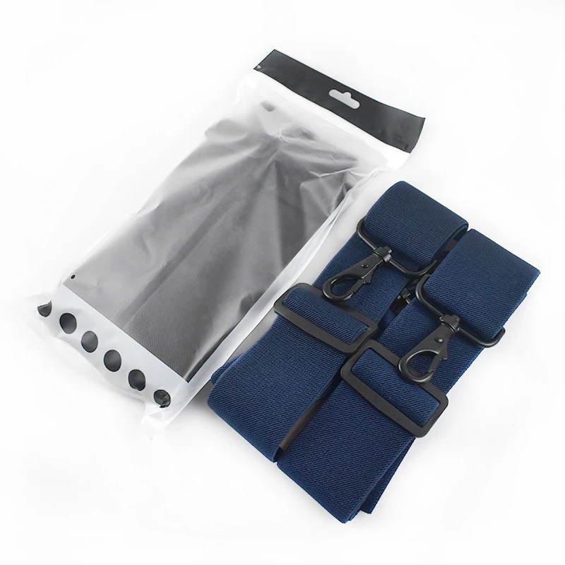 1Pc Deepeel 5*120cm New Fashion Wide Men's Suspender Pants Black Hook Buckle 4 Clip Stretch Male Jockstrap Work Braces Accessory