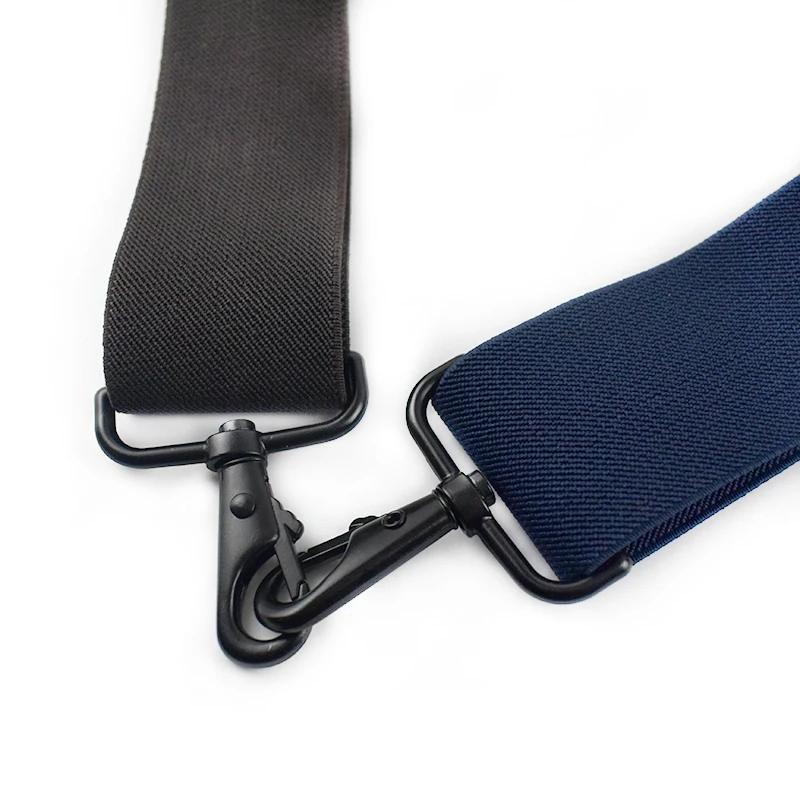 1Pc Deepeel 5*120cm New Fashion Wide Men's Suspender Pants Black Hook Buckle 4 Clip Stretch Male Jockstrap Work Braces Accessory