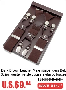Casual Suspenders 3.5cm*120cm Spanex Elastic Suspenders Men Buckle Belt Y-back Shape Trousers Straps Father's Day Gifts MBD8501