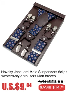 Casual Suspenders 3.5cm*120cm Spanex Elastic Suspenders Men Buckle Belt Y-back Shape Trousers Straps Father's Day Gifts MBD8501